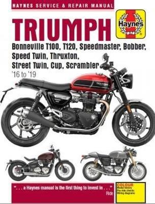 Triumph Bonneville T100, T120, Speedmaster, Bobber, Speed Twin, Thruxton, Street Twin, Cup, Scrambler (16 to 19): 16 to 19 - Matthew Coombs - cover