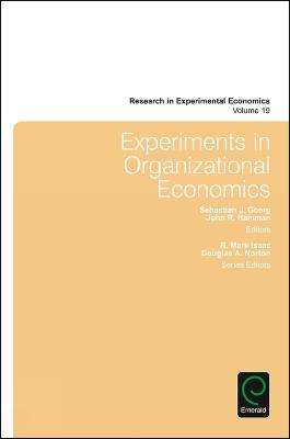 Experiments in Organizational Economics - cover