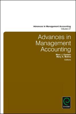 Advances in Management Accounting - cover