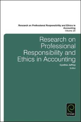 Research on Professional Responsibility and Ethics in Accounting - cover