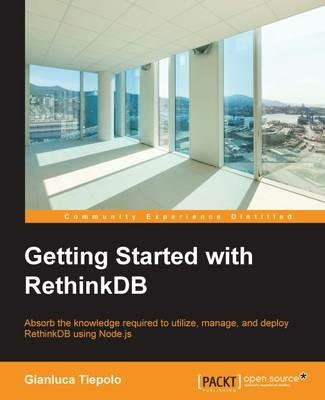 Getting Started with RethinkDB - Gianluca Tiepolo - cover