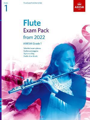 Flute Exam Pack from 2022, ABRSM Grade 1: Selected from the syllabus from 2022. Score & Part, Audio Downloads, Scales & Sight-Reading - ABRSM - cover