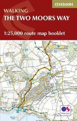 Two Moors Way Map Booklet: 1:25,000 OS Route Mapping - Sue Viccars - cover
