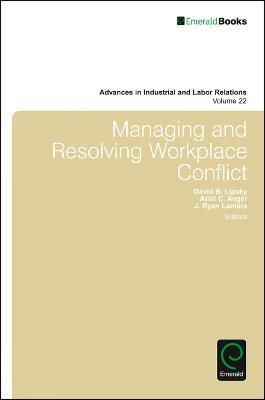 Managing and Resolving Workplace Conflict - cover
