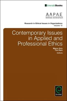 Contemporary Issues in Applied and Professional Ethics - cover