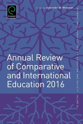 Annual Review of Comparative and International Education 2016 - cover