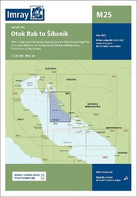 Imray Chart M25: M25 Otok Rab to Sibenik - Imray - cover