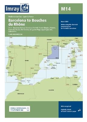 Imray Chart M14: Barcelona to Bouches du Rhone - Imray - cover