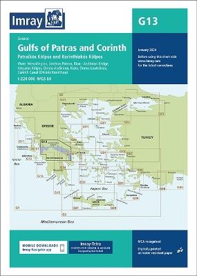 G13 Gulfs of Patras and Corinth: Patraikos Kolpos and Korinthiakos Kolpos - Imray Imray - cover