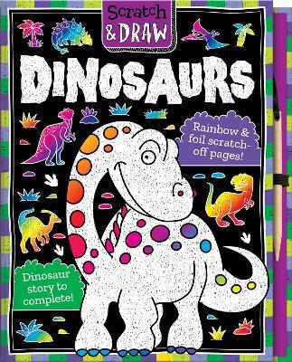 Scratch & Draw Dinosaurs - Scratch Art Activity Book - Nat Lambert - cover
