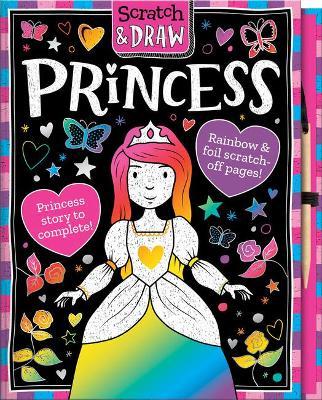 Scratch & Draw Princess - Scratch Art Activity Book - Nat Lambert - cover