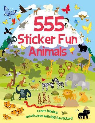 555 Sticker Fun - Animals Activity Book - Susan Mayes - cover
