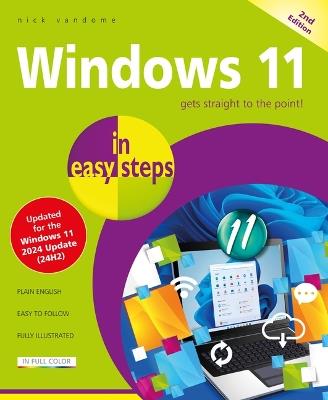Windows 11 in easy steps: Covers the Windows 11 2024 Update - Nick Vandome - cover