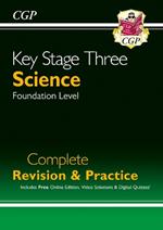 KS3 Science Complete Revision & Practice – Foundation (includes Online Edition, Videos & Quizzes)
