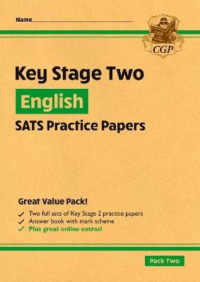 KS2 English SATS Practice Papers: Pack 2 - for the 2025 tests (with free Online Extras) - CGP Books - cover