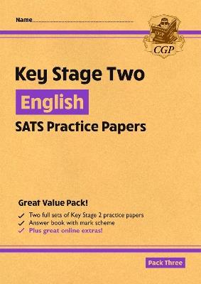 KS2 English SATS Practice Papers: Pack 3 - for the 2025 tests (with free Online Extras) - CGP Books - cover