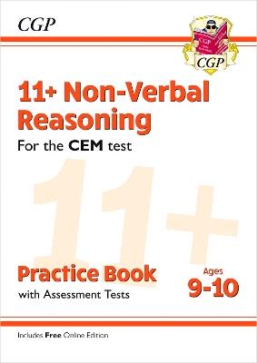 11+ CEM Non-Verbal Reasoning Practice Book & Assessment Tests - Ages 9-10 (with Online Edition) - CGP Books - cover