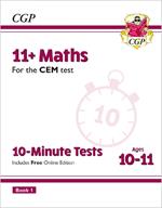 11+ CEM 10-Minute Tests: Maths - Ages 10-11 Book 1 (with Online Edition)