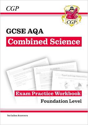 New GCSE Combined Science AQA Foundation Exam Practice Workbook with CGP RevisionHub - CGP Books - cover
