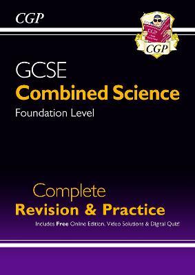 GCSE Combined Science Foundation Complete Revision & Practice w/ Online Ed, Videos & Quizzes - CGP Books - cover