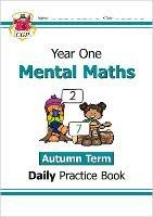 KS1 Mental Maths Year 1 Daily Practice Book: Autumn Term - CGP Books - cover
