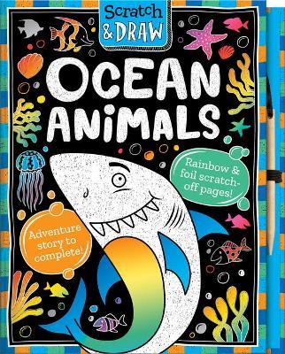 Scratch & Draw Ocean Animals - Scratch Art Activity Book - Susie Linn - cover