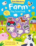 Felt Stickers Farm Play Scene Book