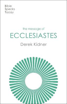 The Message of Ecclesiastes: A Time To Mourn And A Time To Dance - Derek Kidner - cover