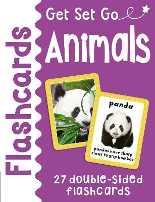 Animals Flashcards: 27 Double Sided Flash Cards - Miles Kelly - cover