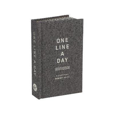 Charcoal Canvas One Line a Day: A Five-Year Memory Book - Chronicle Books - cover
