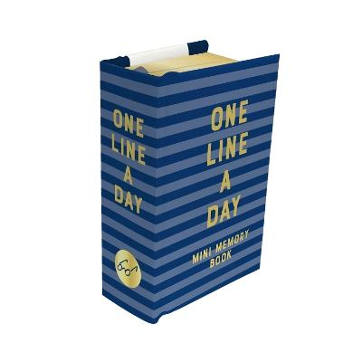 Navy Stripes Mini One Line a Day: A One-Year Memory Book - Chronicle Books - cover
