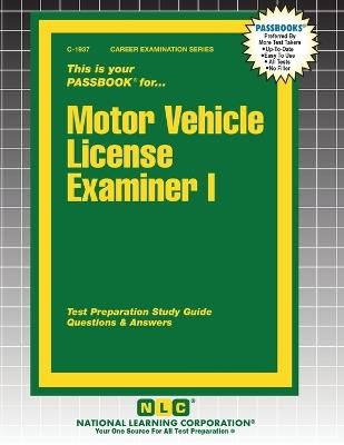Motor Vehicle License Examiner I - cover