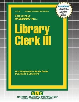 Library Clerk III - cover
