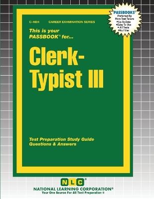 Clerk-Typist III - cover