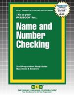 Name and Number Checking