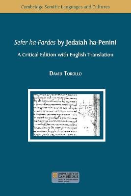 Sefer ha-Pardes by Jedaiah ha-Penini - David Torollo - cover