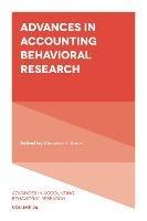 Advances in Accounting Behavioral Research - cover