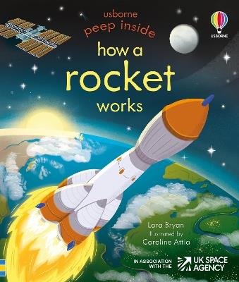 Peep Inside How a Rocket Works - Lara Bryan - cover