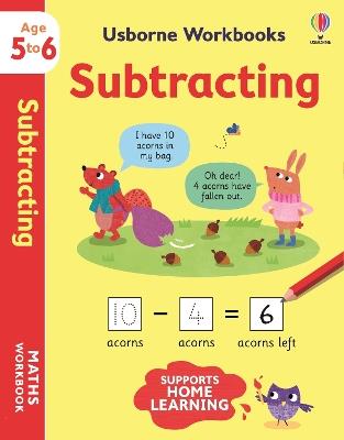 Usborne Workbooks Subtracting 5-6 - Holly Bathie - cover