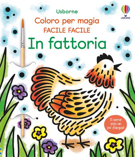 In fattoria. Ediz. illustrata. Con pennello - Abigail Wheatley - copertina