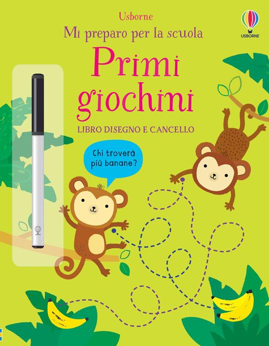 Primi giochini. Ediz. a colori. Con pennarello - Genine Delahaye,Jessica Greenwell - copertina