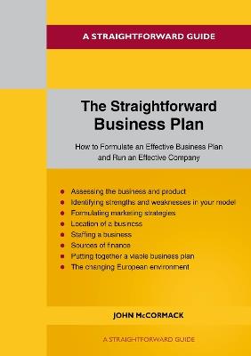 The Straightforward Business Plan - John McCormack - cover