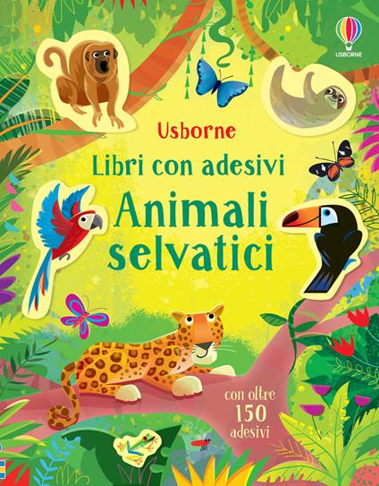 Animali selvatici. Con adesivi. Ediz. a colori - Holly Bathie - copertina