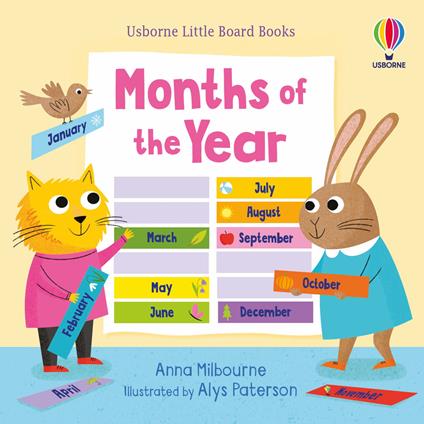 Little board books months of the year - Milbourne Anna - cover