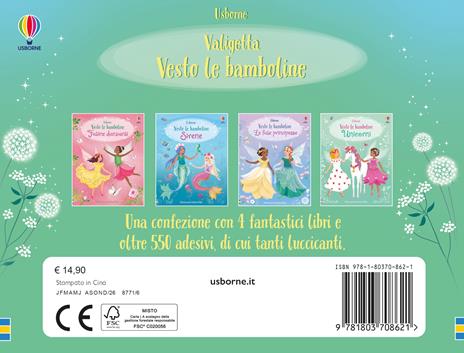 Valigetta. Vesto le bamboline. Ediz. a colori. Vol. 4: Fatine danzanti-Sirene-Le fate principesse-Unicorni - Fiona Watt - 3