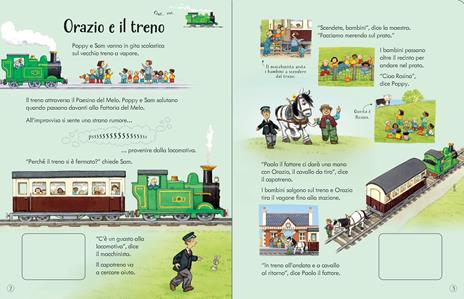 Il treno a vapore. Ediz. a colori. Con modellino a carica. Con 3 piste - Heather Amery - 2