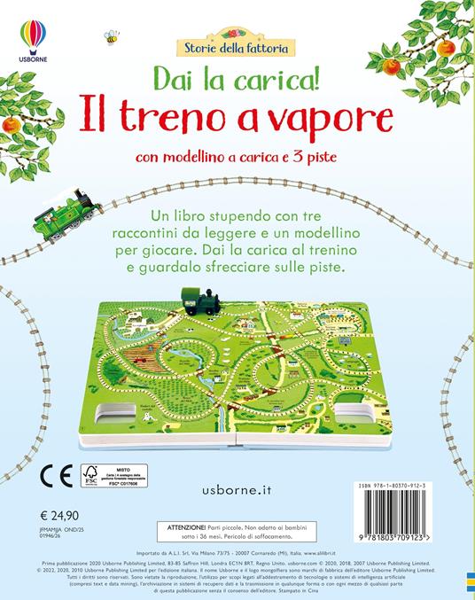 Il treno a vapore. Ediz. a colori. Con modellino a carica. Con 3 piste - Heather Amery - 3