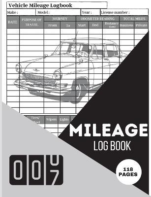 Mileage Log Book: Mileage Odometer For Small Business And Personal Use A Complete Mileage Record Book, Daily Mileage for Taxes, Car & Vehicle Tracker for Business or Personal Taxes - Lev Marco - cover
