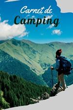 Carnet de Bord de Camping-Car: Planificateur de voyage en voiture Livre de voyage en caravane pour camping-car et camping-car, livre souvenir de camping d'été
