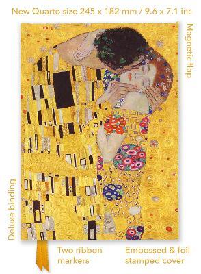 Gustav Klimt: The Kiss (Foiled Quarto Journal) - cover